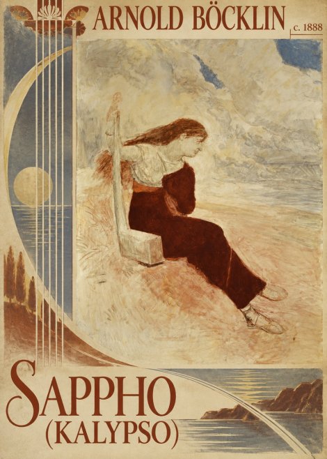 Arnold Böcklin Sappho (Kalypso) No6 - Plakát