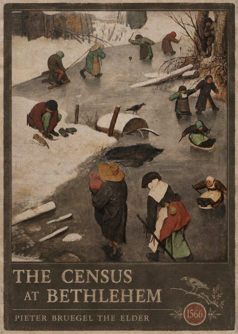 Pieter Bruegel The Census at Bethlehem II No6 - Plakát