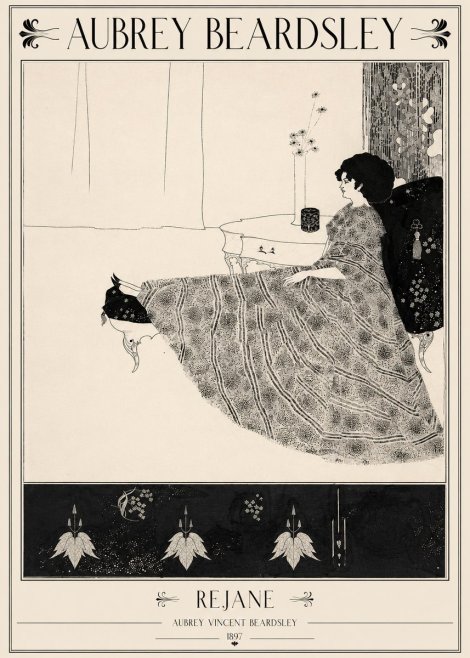 Aubrey Beardsley Rejane II No2 - Plakát