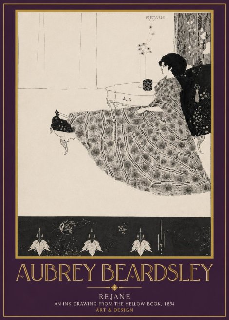 Aubrey Beardsley Rejane II No3 - Plakát