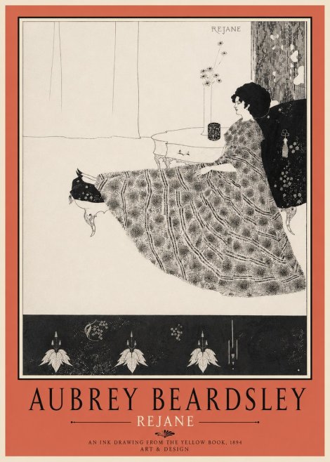 Aubrey Beardsley Rejane II No4 - Plakát