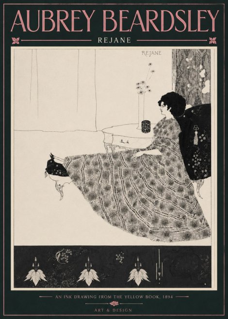 Aubrey Beardsley Rejane II No5 - Plakát