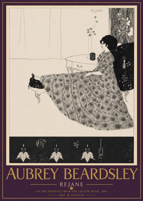 Aubrey Beardsley Rejane II No6 - Plakát