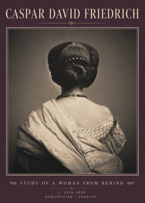 Caspar David Friedrich Study of a Woman from Behind No5 - Plakát