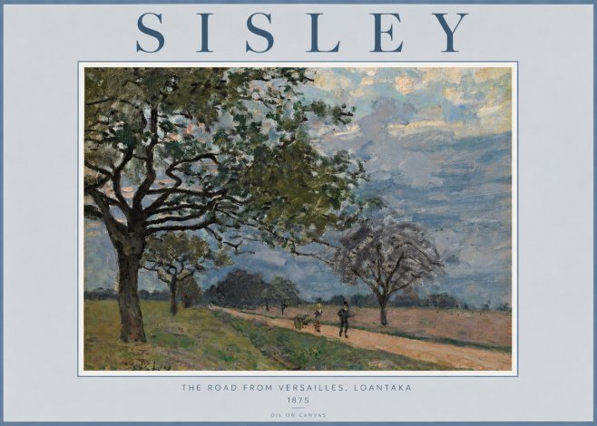 Sisley The Road from Versailles, Loantaka No3 - Plakát