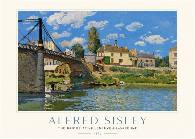 Sisley The Bridge at Villeneuve-la-garenne I No4 - Plakát