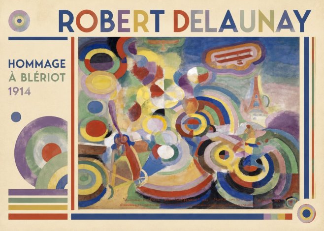 Robert Delaunay Hommage À Blériot 1914 No1 - Plakát