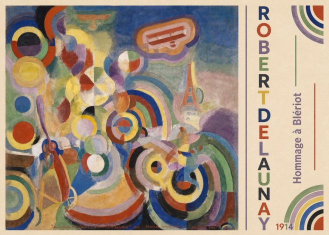 Robert Delaunay Hommage À Blériot 1914 No2 - Plakát