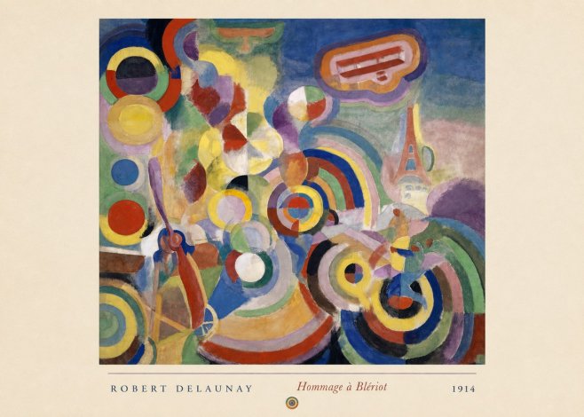 Robert Delaunay Hommage À Blériot 1914 No4 - Plakát