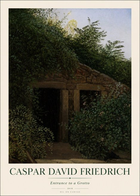 Caspar David Friedrich Entrance to a Grotto No1 - Plakát