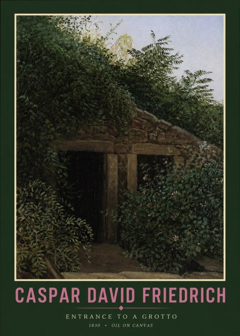 Caspar David Friedrich Entrance to a Grotto No2 - Plakát