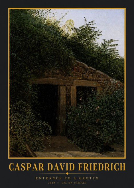 Caspar David Friedrich Entrance to a Grotto No3 - Plakát