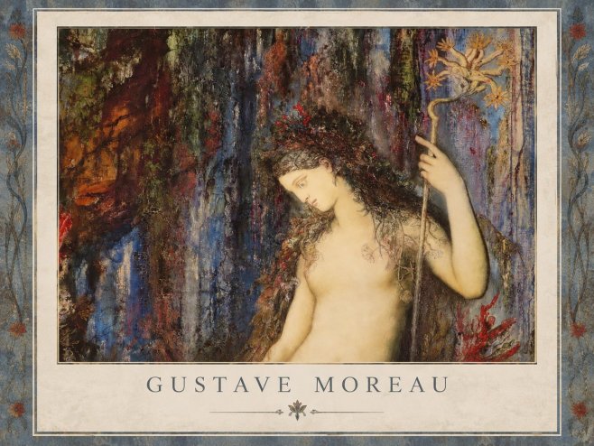 Gustave Moreau The Flower with the Human Head No2 - Plakát