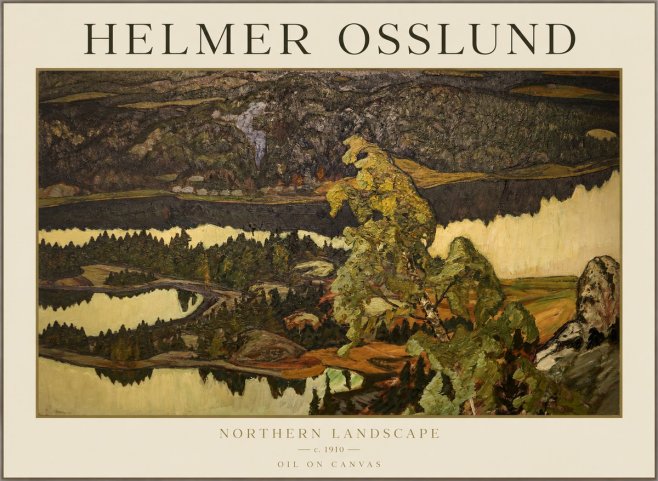 Helmer Osslund Northern Landscape No1 - Plakát