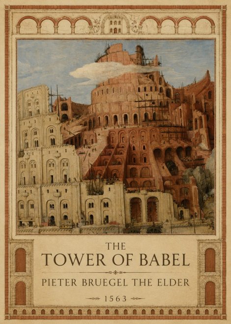 Pieter Bruegel The Tower of Babel XIII No1 - Plakát