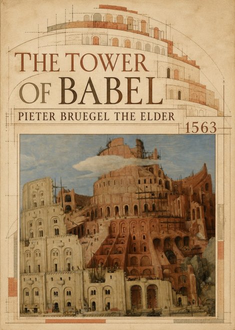 Pieter Bruegel The Tower of Babel XIII No5 - Plakát