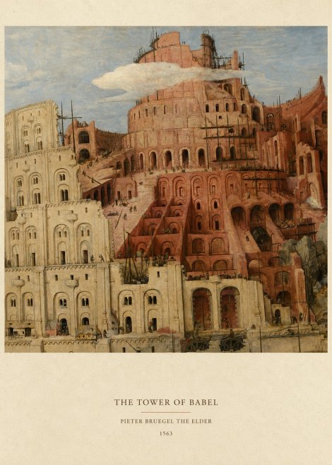 Pieter Bruegel The Tower of Babel XIII No6 - Plakát