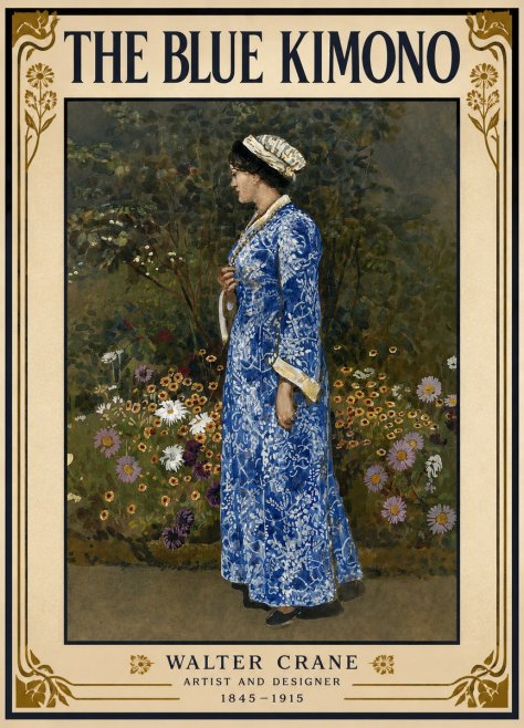 Walter Crane A Summer Garden No2 - Plakát