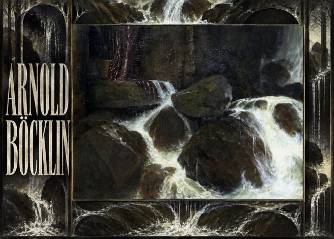 Arnold Böcklin The Nymph of the Waterfall No6 - Plakát