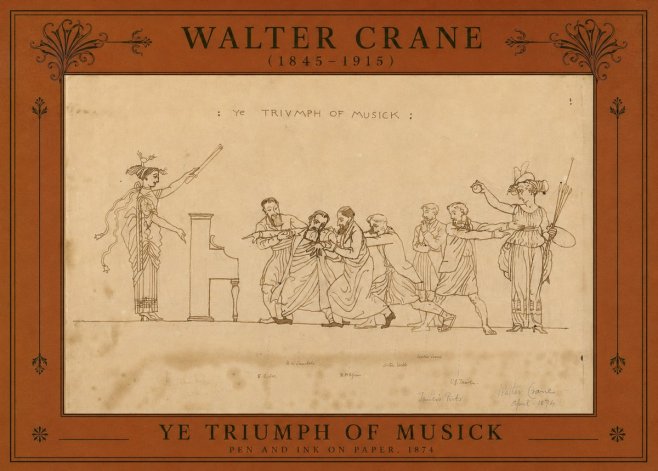 Walter Crane Ye Triumph of Musick No2 - Plakát