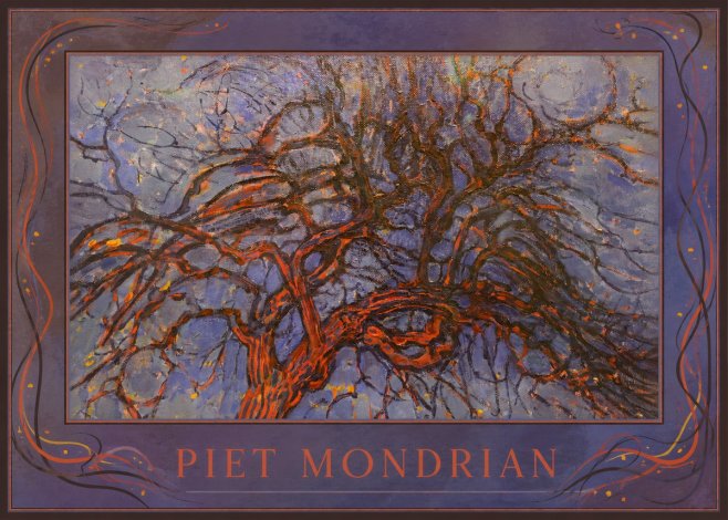 Piet Mondrian The Red Tree No1 - Plakát