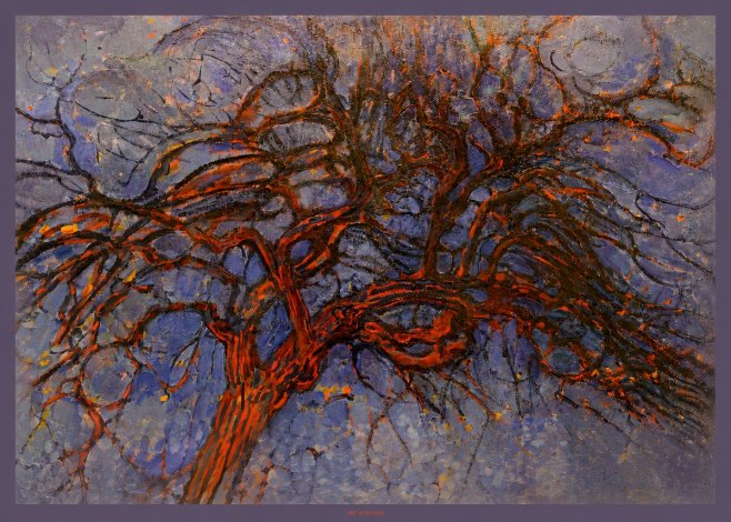 Piet Mondrian The Red Tree No6 - Plakát