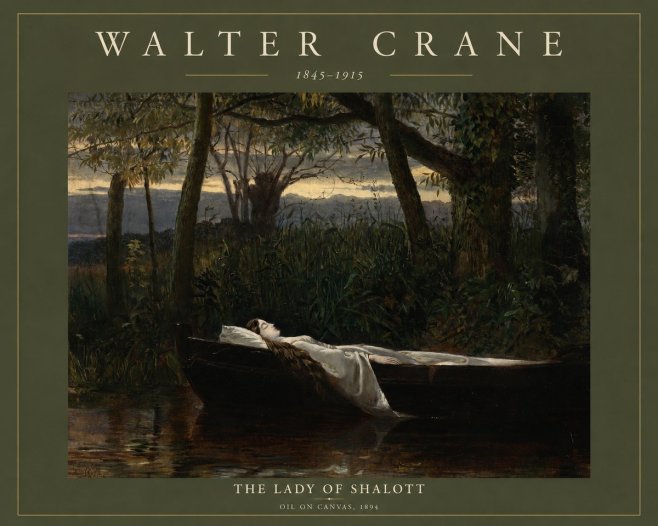 Walter Crane The Lady of Shalott No2 - Plakát