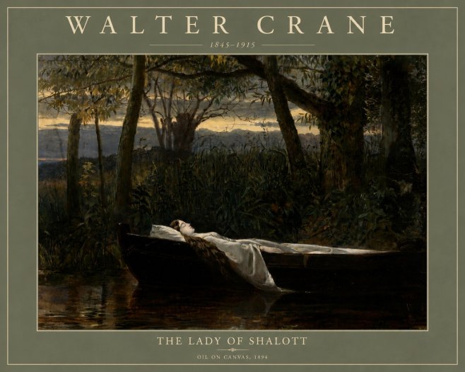 Walter Crane The Lady of Shalott No4 - Plakát