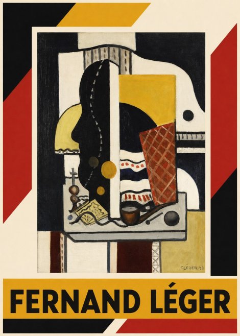 Fernand Léger Composition Au Profil No4 - Plakát