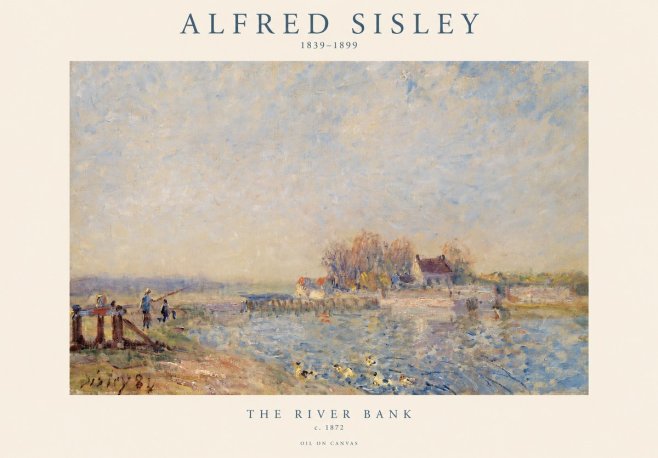 Sisley The River Bank I No1 - Plakát