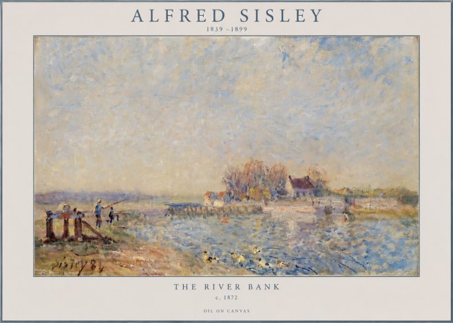 Sisley The River Bank I No2 - Plakát