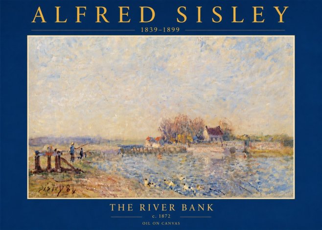 Sisley The River Bank I No5 - Plakát
