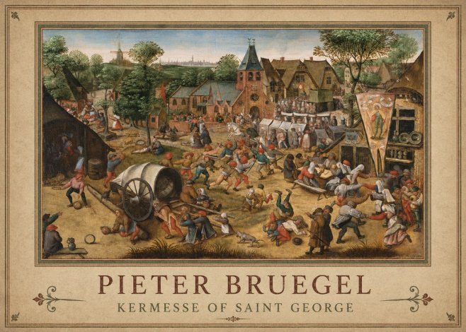 Pieter Bruegel Kermesse of Saint George No1 - Plakát