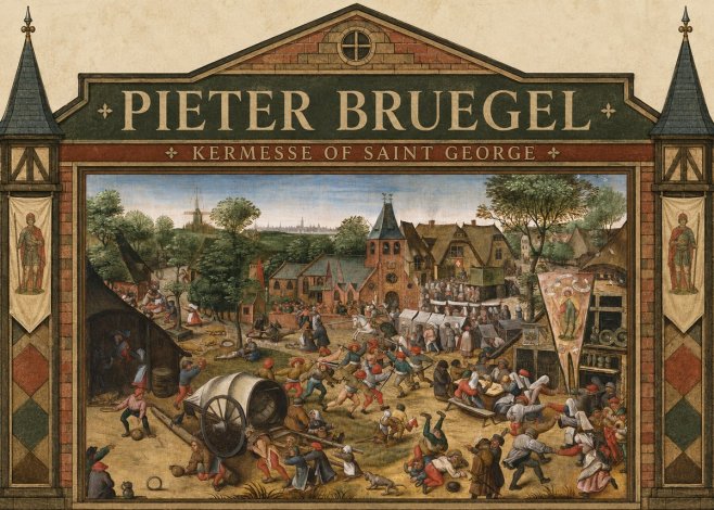 Pieter Bruegel Kermesse of Saint George No4 - Plakát
