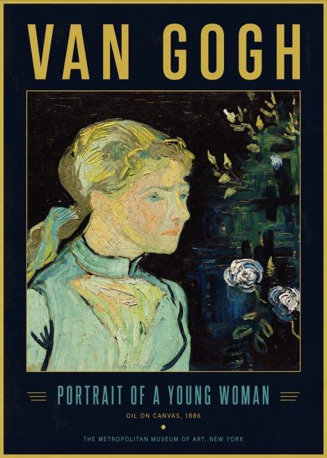 Van Gogh Portrait of a Young Woman No2 - Plakát
