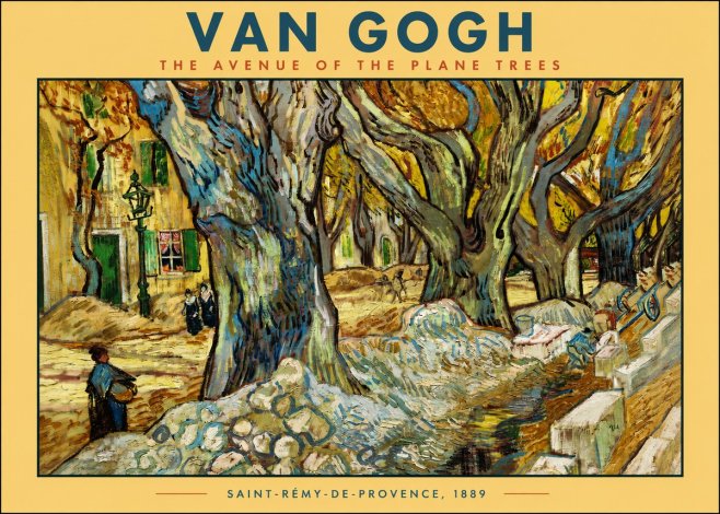 Van Gogh The Avenue of the Plane Trees No2 - Plakát