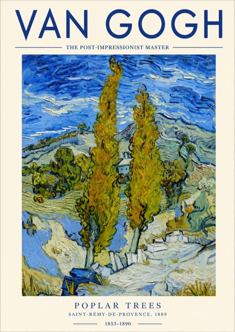Van Gogh Poplar Trees No3 - Plakát