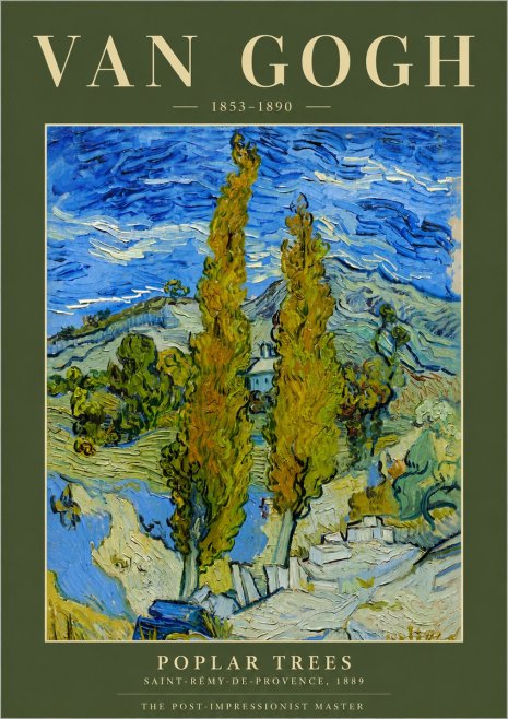 Van Gogh Poplar Trees No6 - Plakát