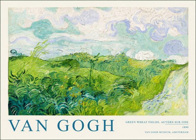 Van Gogh Green Wheat Fields, Auvern Sur Oise No2 - Plakát