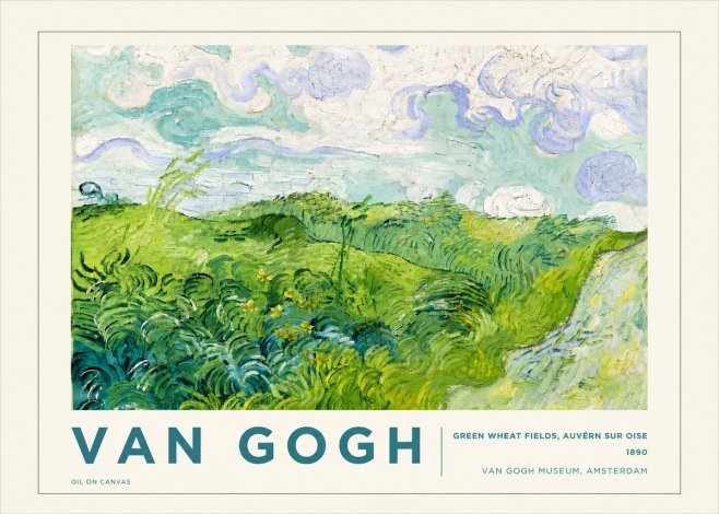 Van Gogh Green Wheat Fields, Auvern Sur Oise No5 - Plakát