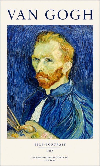 Van Gogh Self-portrait I No1 - Plakát