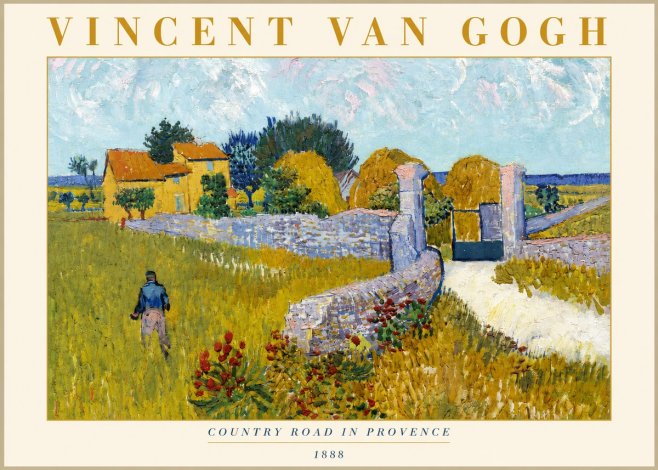 Van Gogh Country Road in Provence I No3 - Plakát