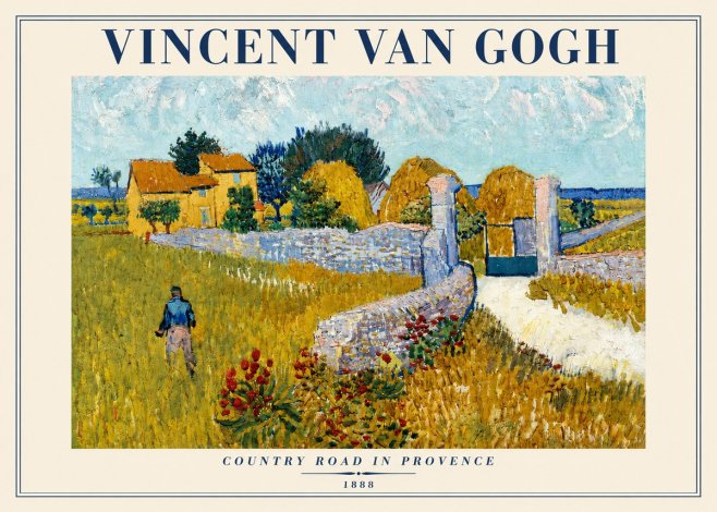 Van Gogh Country Road in Provence I No4 - Plakát