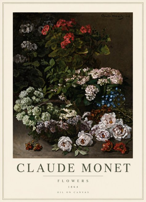 Monet Flowers No5 - Plakát