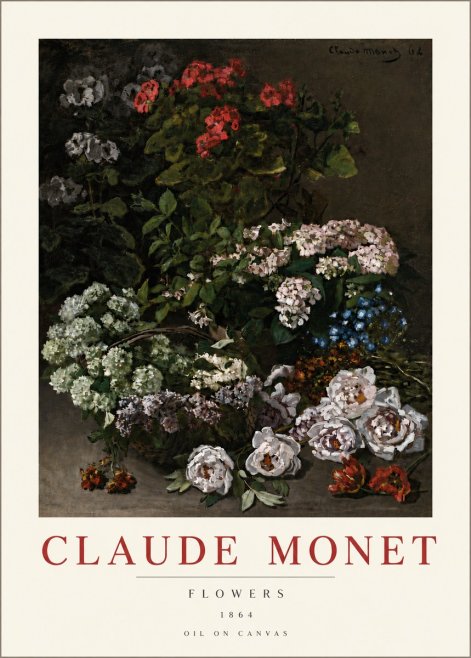 Monet Flowers No6 - Plakát