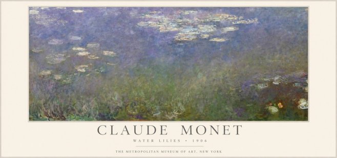 Monet Water Lilies - 1906 No1 - Plakát