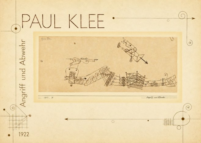 Paul Klee Angriff Und Abwehr No2 - Plakát