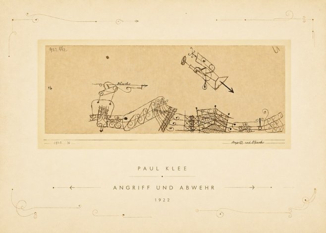 Paul Klee Angriff Und Abwehr No3 - Plakát