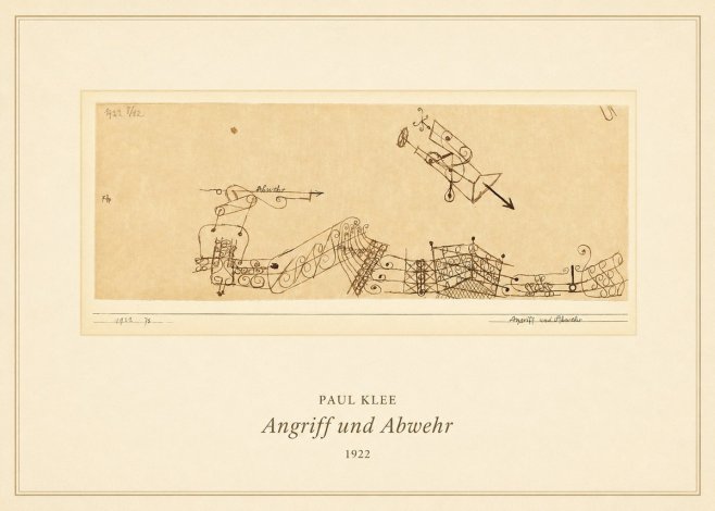 Paul Klee Angriff Und Abwehr No5 - Plakát