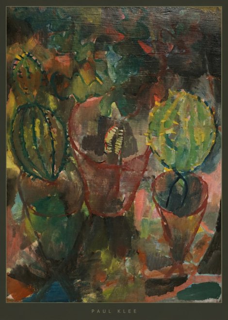 Paul Klee Three Potted Plants No5 - Plakát